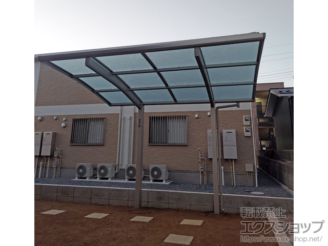 埼玉県幸手市ののサイクルポート・駐輪場 アリュースミニ 積雪〜20cm対応 施工例