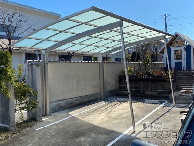 茨城県水戸市ののカーポート アリュース　積雪〜20cm対応 施工例