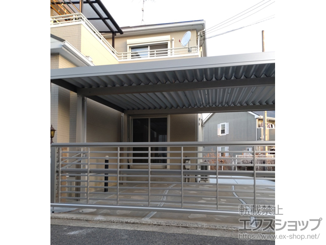 大阪府泉北郡忠岡町のYKKAPカーポート施工例(ジーポートPro 900