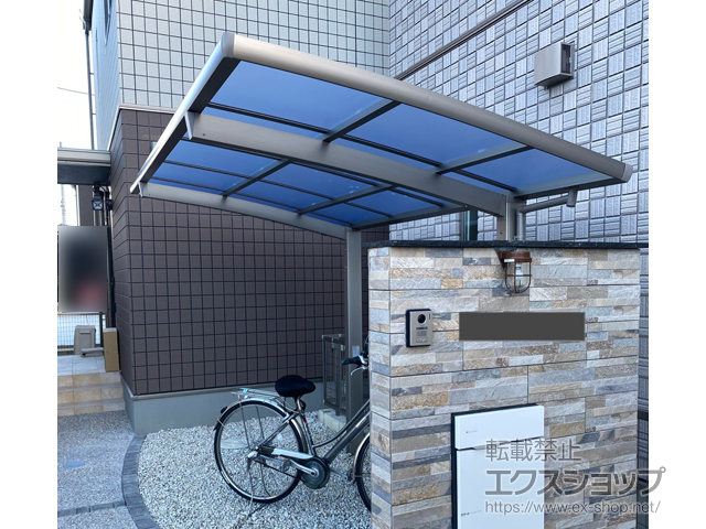 愛知県刈谷市ののサイクルポート・駐輪場 フーゴRミニ (ラウンドスタイル) 積雪〜20cm対応 施工例