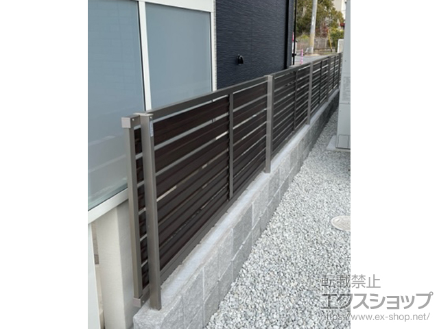 兵庫県加古郡稲美町ののフェンス・柵 モクハイフェンス フリーポールタイプ 施工例