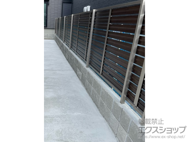 兵庫県加古郡稲美町ののフェンス・柵 モクハイフェンス フリーポールタイプ 施工例