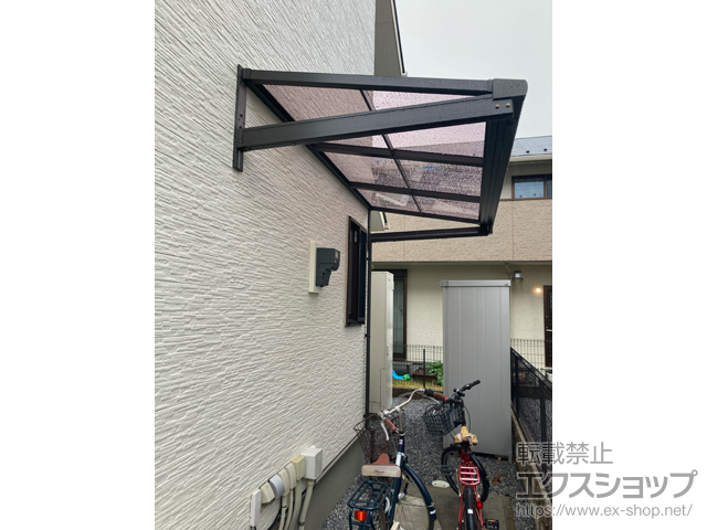 茨城県つくば市ののバルコニー・ベランダ屋根 スピーネ F型 ルーフタイプ 単体 積雪〜20cm対応 施工例