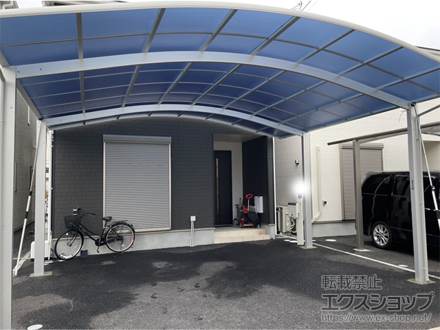 京都府宇治市ののカーポート アリュース ツイン　積雪〜20cm対応 施工例