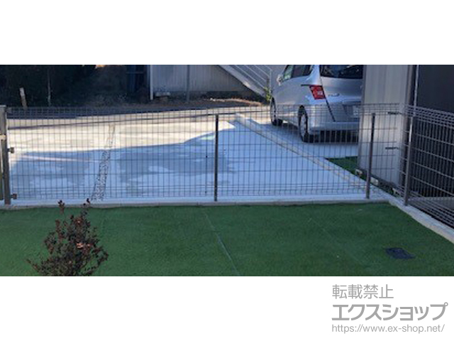 千葉県龍ケ崎市ののフェンス・柵 ユメッシュHR型 フリー支柱タイプ 施工例