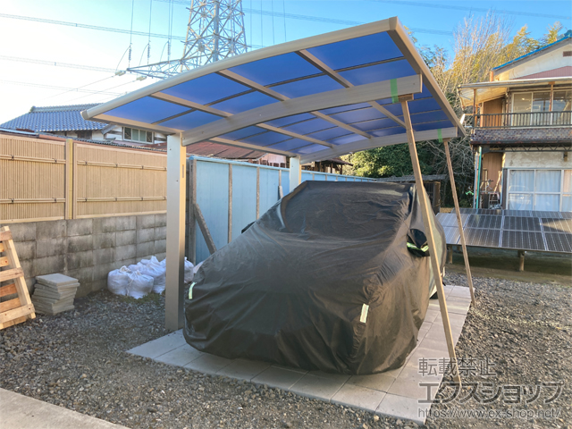千葉県野田市ののカーポート プレシオスポート 積雪〜20cm対応 施工例