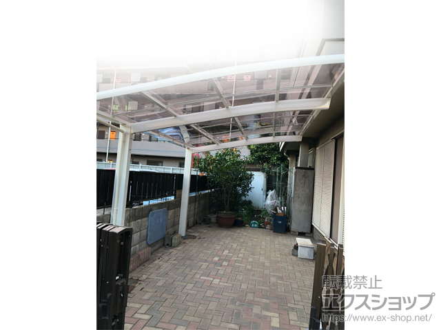 神奈川県横浜市ののカーポート ネスカR (ラウンドスタイル) 積雪〜20cm対応 施工例