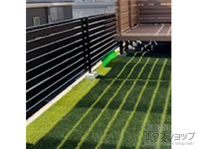 神奈川県横浜市ののフェンス・柵 モクアルフェンス 横板タイプ 自由柱施工 施工例