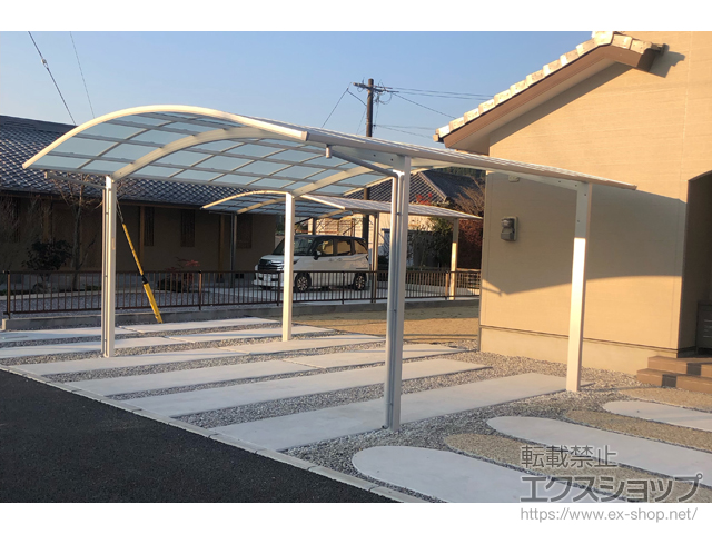 大分県大分市ののカーポート アリュース ツイン　積雪〜20cm対応 施工例