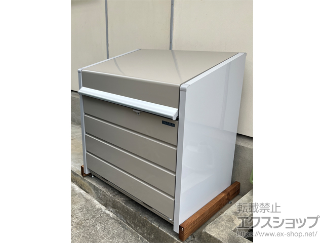 三重県桑名市ののゴミステーション ダストボックスミニ パネル床タイプ DBN-106P 400L 施工例