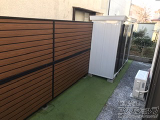 栃木県宇都宮市のの物置・屋外倉庫 FORTA 一般型 3050×950×2085 FS-3009S-EB 施工例