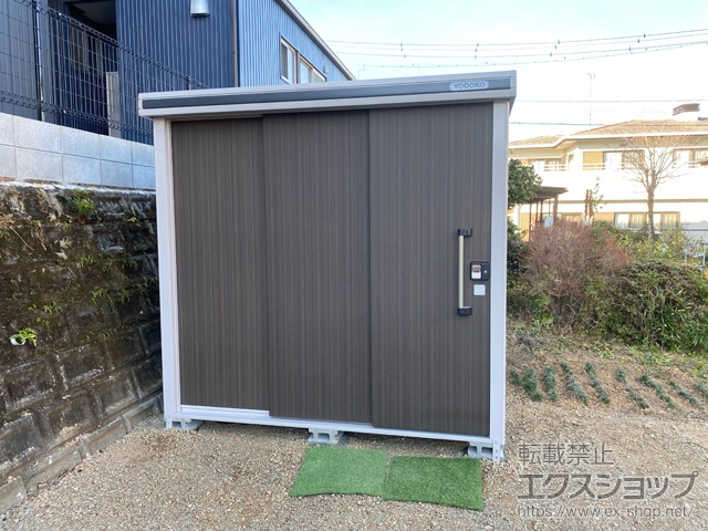 岐阜県各務原市のの物置・屋外倉庫 エルモ 一般型 2220×1870×2119（LMD-2218） LMD-2218-DW 施工例