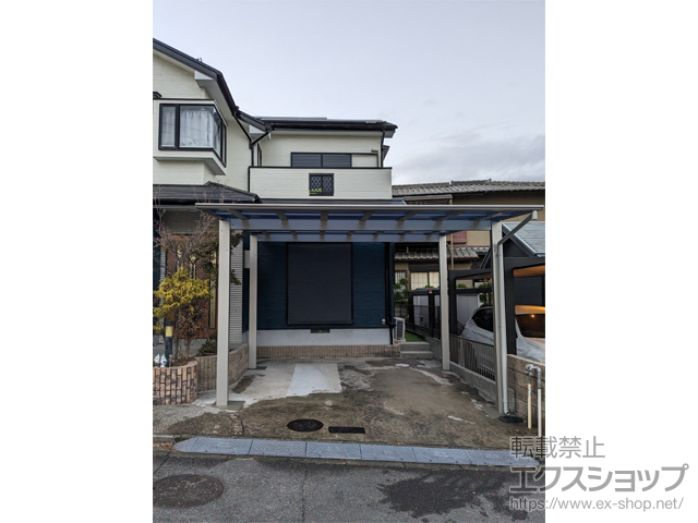 奈良県奈良市ののカーポート エフルージュ ツイン FIRST マテリアルカラー 積雪〜20cm対応 施工例