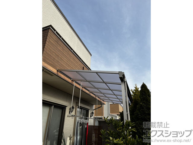 千葉県柏市ののテラス屋根 ソラリア F型 テラスタイプ 単体 積雪〜20cm対応 施工例