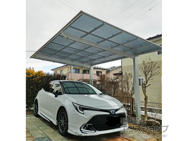 岩手県一関市ののカーポート ソリッドポート 積雪〜20cm対応 施工例