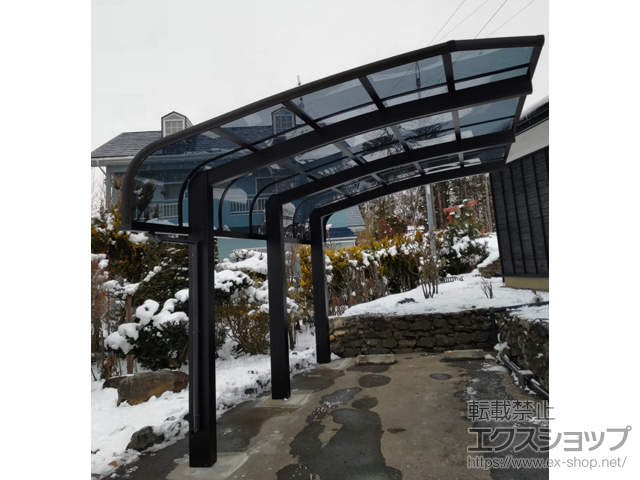 岩手県盛岡市ののカーポート レイナキャップポートグラン50　積雪〜50cm対応 施工例