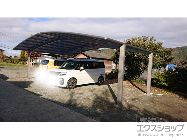 熊本県宇城市ののカーポート アリュース トリプル　積雪〜20cm対応 施工例