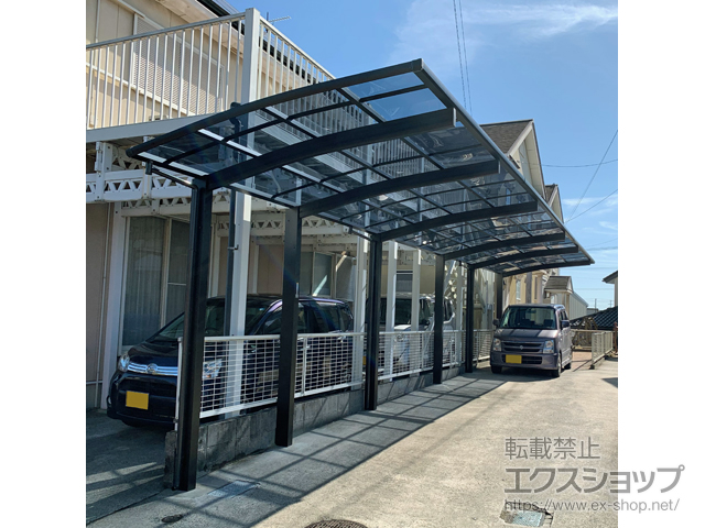 愛知県安城市ののカーポート アリュース 縦3連棟　積雪〜20cm対応 施工例