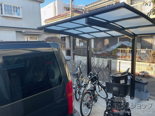 東京都調布市ののサイクルポート・駐輪場 アリュースミニ 積雪〜20cm対応 施工例