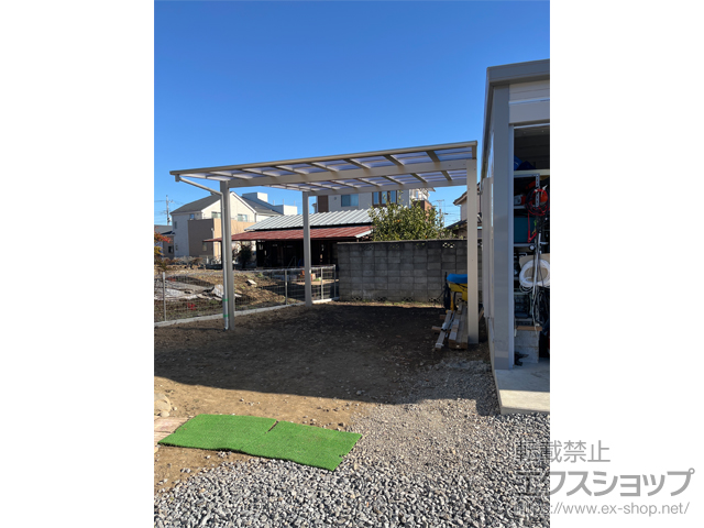 埼玉県狭山市ののカーポート エフルージュ ツイン FIRST 積雪〜20cm対応 施工例