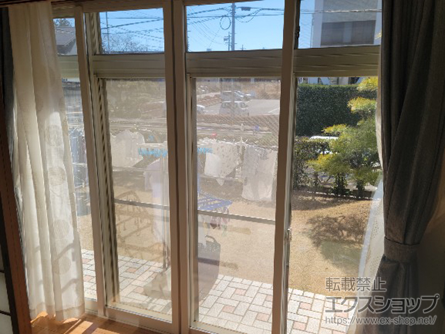 愛知県名古屋市のの二重窓（内窓） インプラス 引違い窓 4枚建 施工例