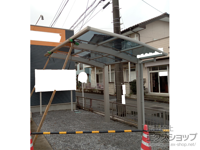 栃木県栃木市ののサイクルポート・駐輪場 アリュース ミニZ 積雪〜25cm対応 施工例