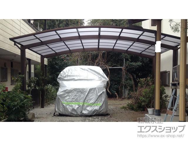 神奈川県横浜市ののカーポート アリュース ツイン　積雪〜20cm対応 施工例