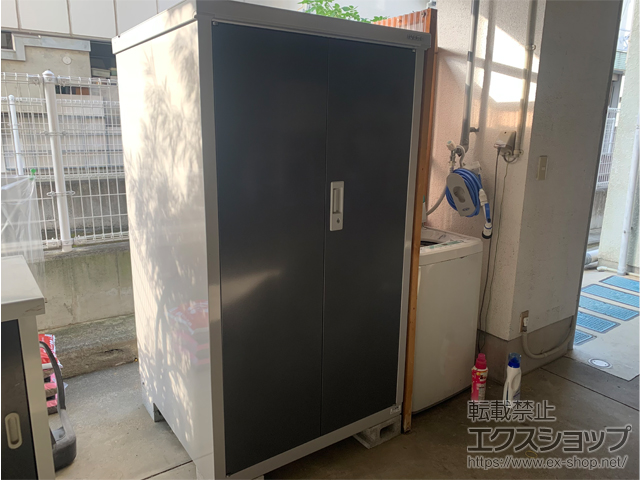 徳島県徳島市のの物置・屋外倉庫 タイヤストッカー 900×905×1603 BJX-099DT-CG 施工例