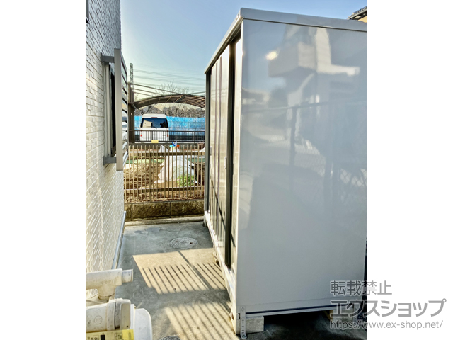 東京都東村山市のの物置・屋外倉庫 シンプリー 一般型 2160×905×1903（MJX-219EP） MJX-219E-P-CG 施工例