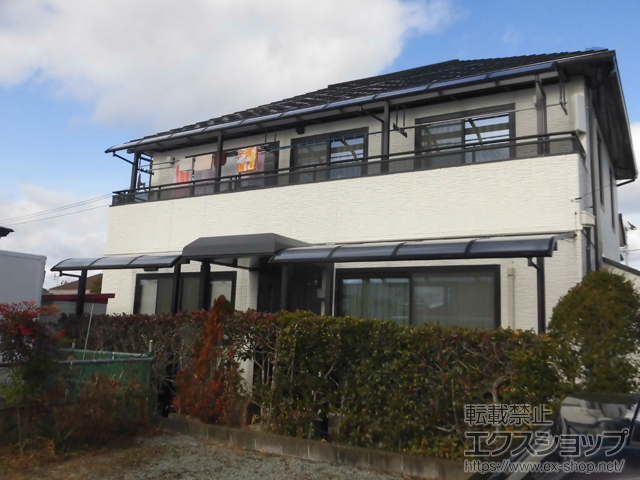 宮城県仙台市ののバルコニー・ベランダ屋根、テラス屋根 ソラリア R型 テラスタイプ 単体 積雪〜20cm対応 施工例