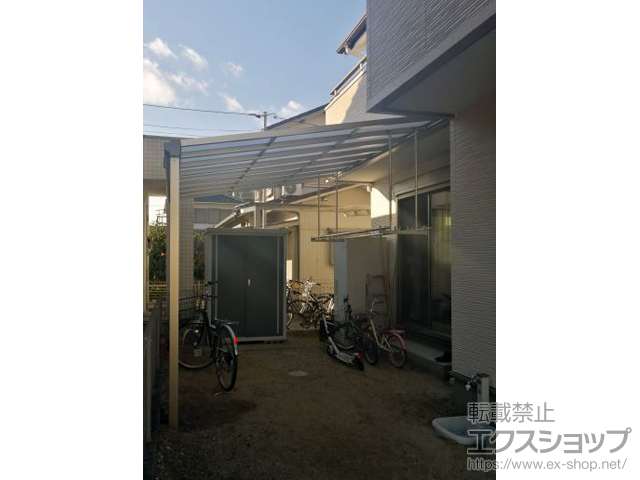 愛知県あま市ののテラス屋根 ソラリア F型 テラスタイプ 単体 積雪〜20cm対応 施工例