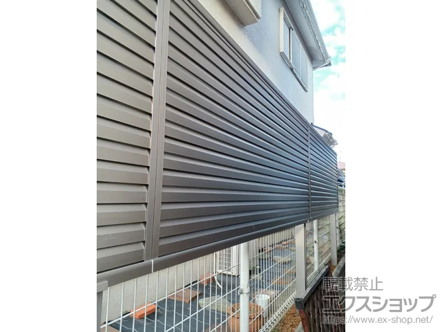 千葉県柏市のValue Selectのフェンス・柵・塀 ミエーネ目隠しルーバーフェンス 上段のみ設置 自立建て用 施工例