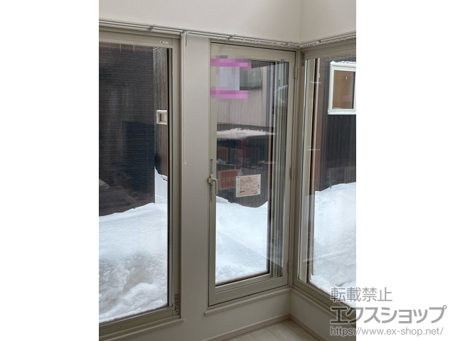 北海道札幌市のの二重窓（内窓） インプラス テラスドア 外観左吊元 施工例