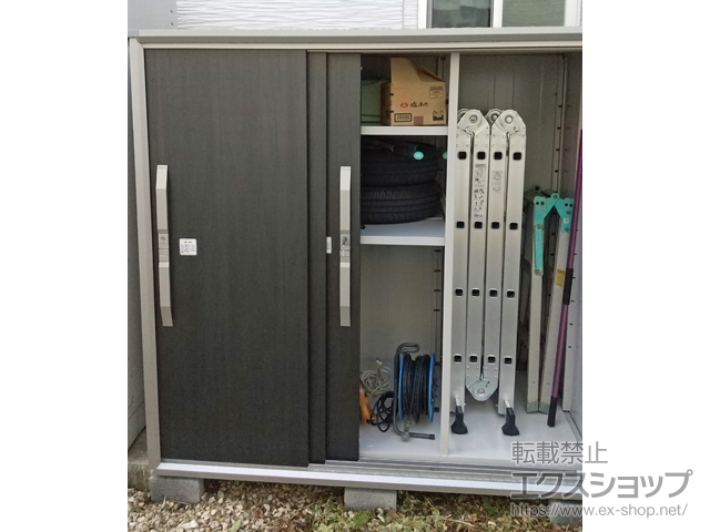 長野県長野市のの物置・屋外倉庫 エスモ 一般型 1650×924×1613 ESF-1609D-WE 施工例