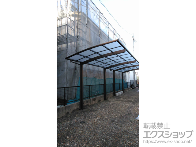 愛知県岩倉市ののカーポート プレシオスポート 縦連棟 積雪〜20cm対応 施工例