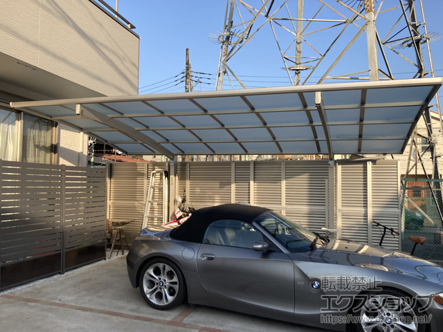 東京都あきる野市ののカーポート アリュース　積雪〜20cm対応 施工例