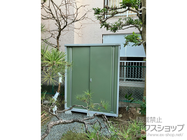 静岡県静岡市のの物置・屋外倉庫 シンプリー 一般型 1520×755×1903(MJX-157E) MJX-157E-JG 施工例