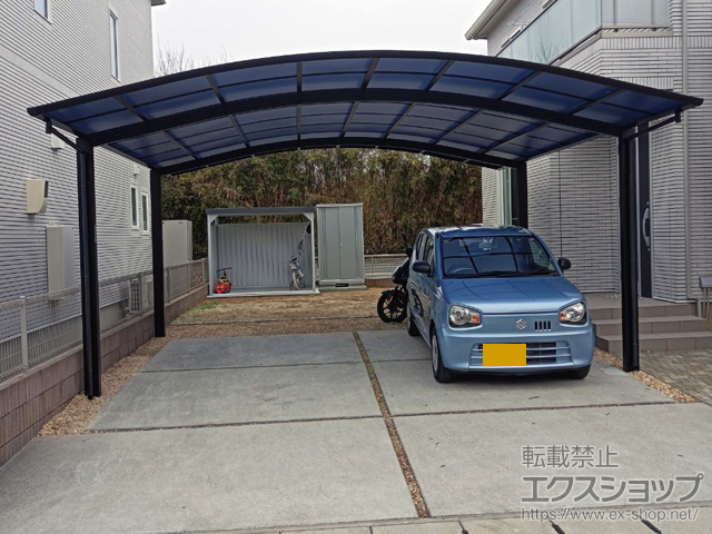 熊本県熊本市ののカーポート アリュース ツイン　積雪〜20cm対応 施工例