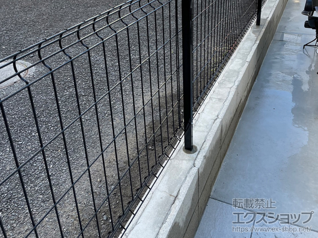 千葉県市川市ののフェンス・柵 イーネットフェンス 3F型　自由柱施工 施工例