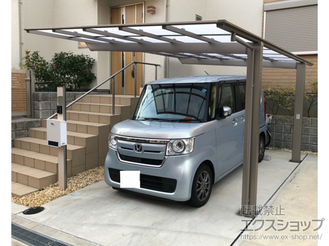 兵庫県宝塚市ののカーポート ソリッドポート 積雪〜20cm対応 施工例