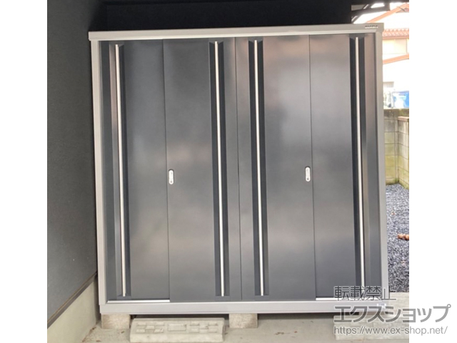 埼玉県上尾市のの物置・屋外倉庫 シンプリー 一般型 1940×515×1903 MJX-195E-CG 施工例