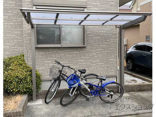 東京都日野市ののサイクルポート・駐輪場 ネスカFミニ (フラットスタイル) 積雪〜20cm対応 施工例