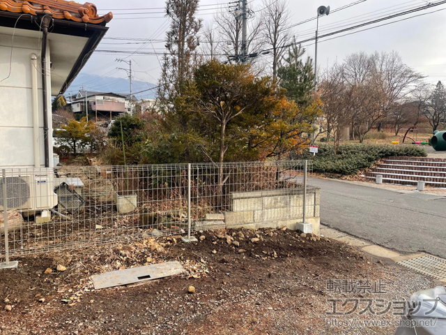 長野県松本市ののフェンス・柵 イーネットフェンス 3F型・自由柱施工 施工例