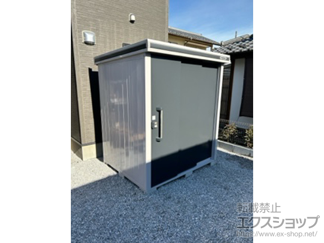 群馬県北群馬郡吉岡町のの物置・屋外倉庫 エルモ 一般型 1870×1520×2120 LMD-1815-SM 施工例