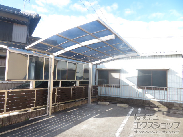 岐阜県瑞浪市ののカーポート プレシオスポート 積雪〜20cm対応 施工例