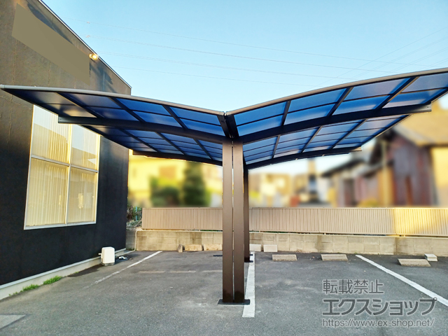 愛知県名古屋市ののカーポート アリュース Y合掌　積雪〜20cm対応 施工例