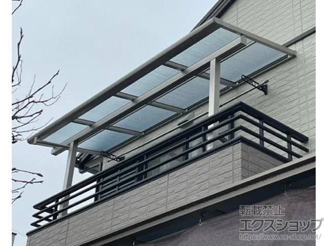 愛知県岡崎市のYKKAPのバルコニー・ベランダ屋根 ソラリア F型 屋根タイプ 単体 積雪～20cm対応 施工例