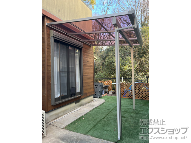 愛知県岡崎市ののテラス屋根 ソラリア F型 テラスタイプ 単体 積雪〜20cm対応 施工例