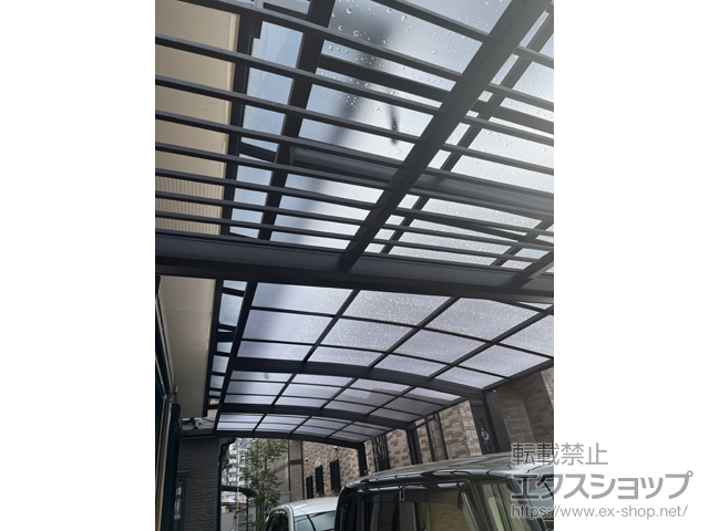 奈良県橿原市ののカーポート アリュース 縦連棟　積雪〜20cm対応 施工例