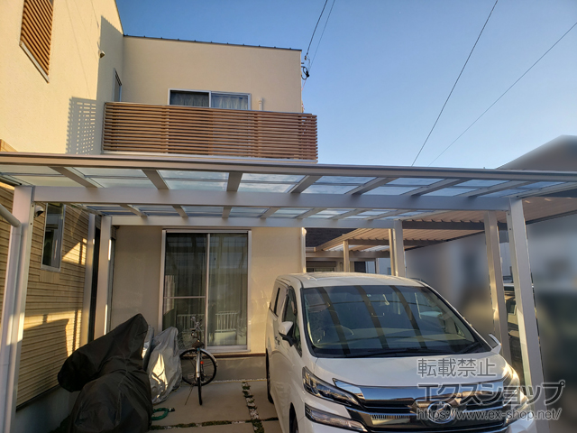 愛知県丹羽郡大口町ののカーポート ソリッドポート ワイド 積雪〜20cm対応 施工例